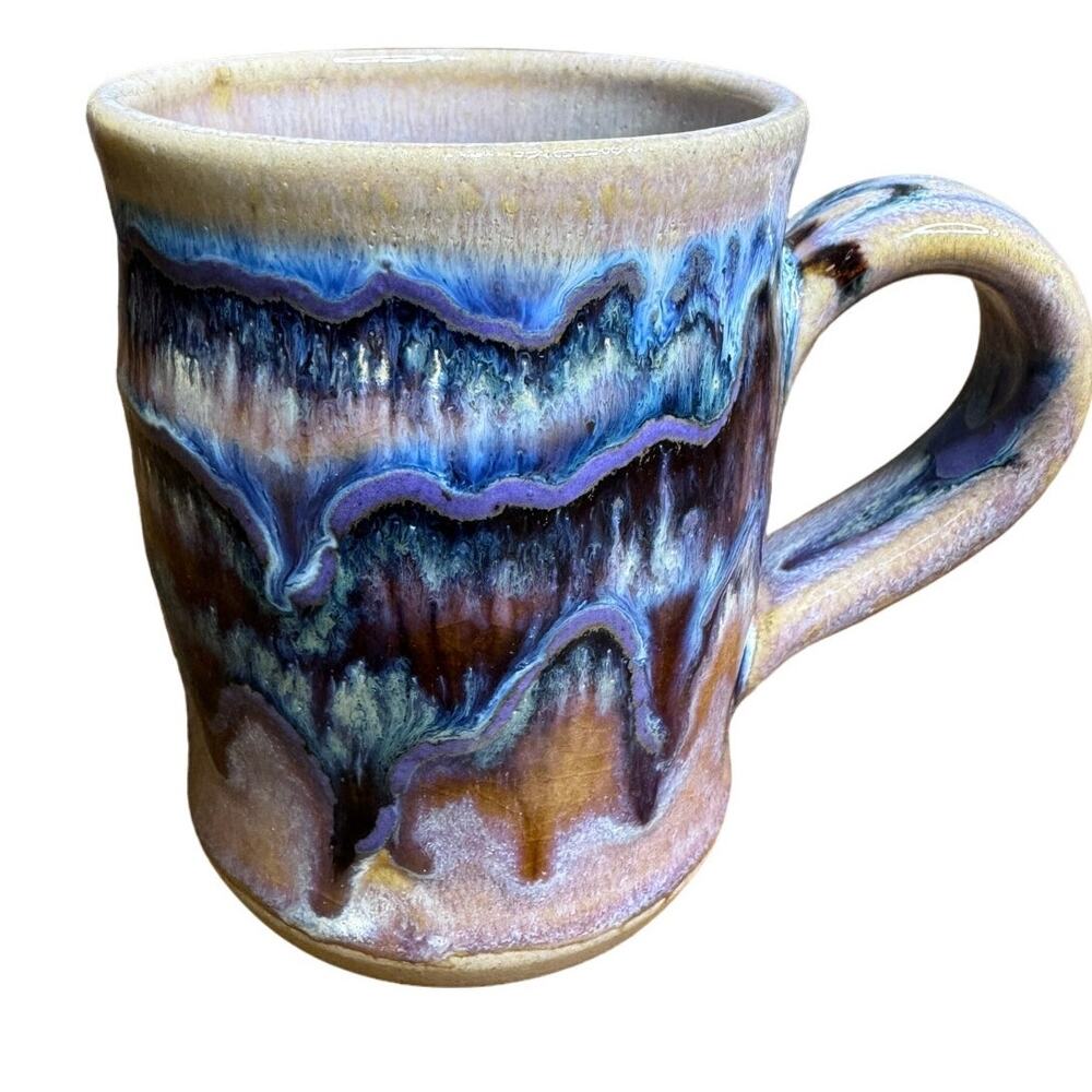 Mark Arne Ceramics Pottery Mug Coffee Tea Glazed Stoneware Route 66 Flagstaff AZ